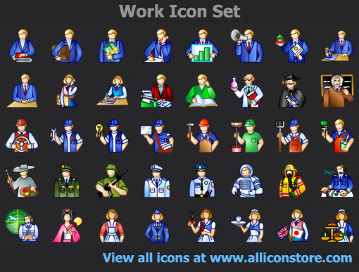Work Icon Set Screenshot